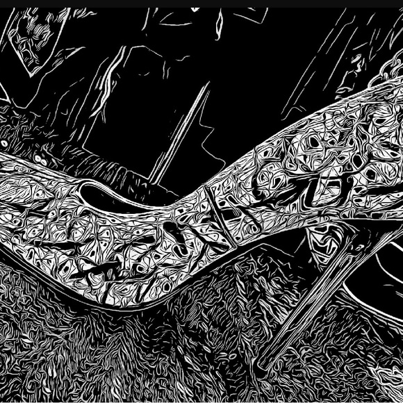 Gold Chain Ankle Drip Pointed Heels SZ 40 - Picture 3 of 7